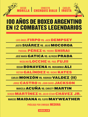 cover image of 100 años de boxeo argentino en 12 combates legendarios